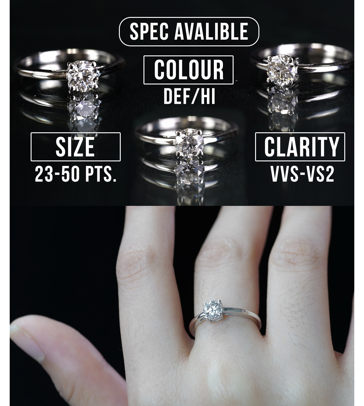 ดึงดูดสายตาด้วยแหวน white gold