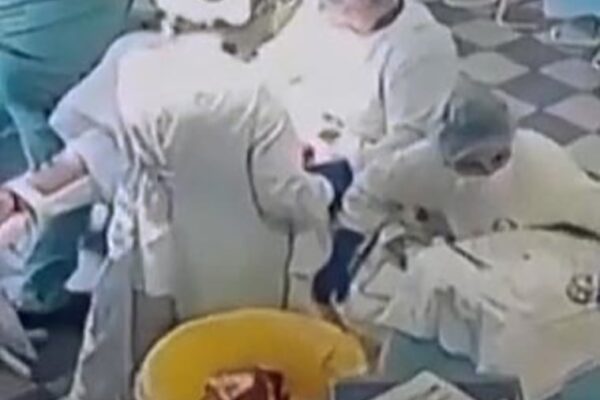 Video shows Russian medics performing surgery during massive earthquake